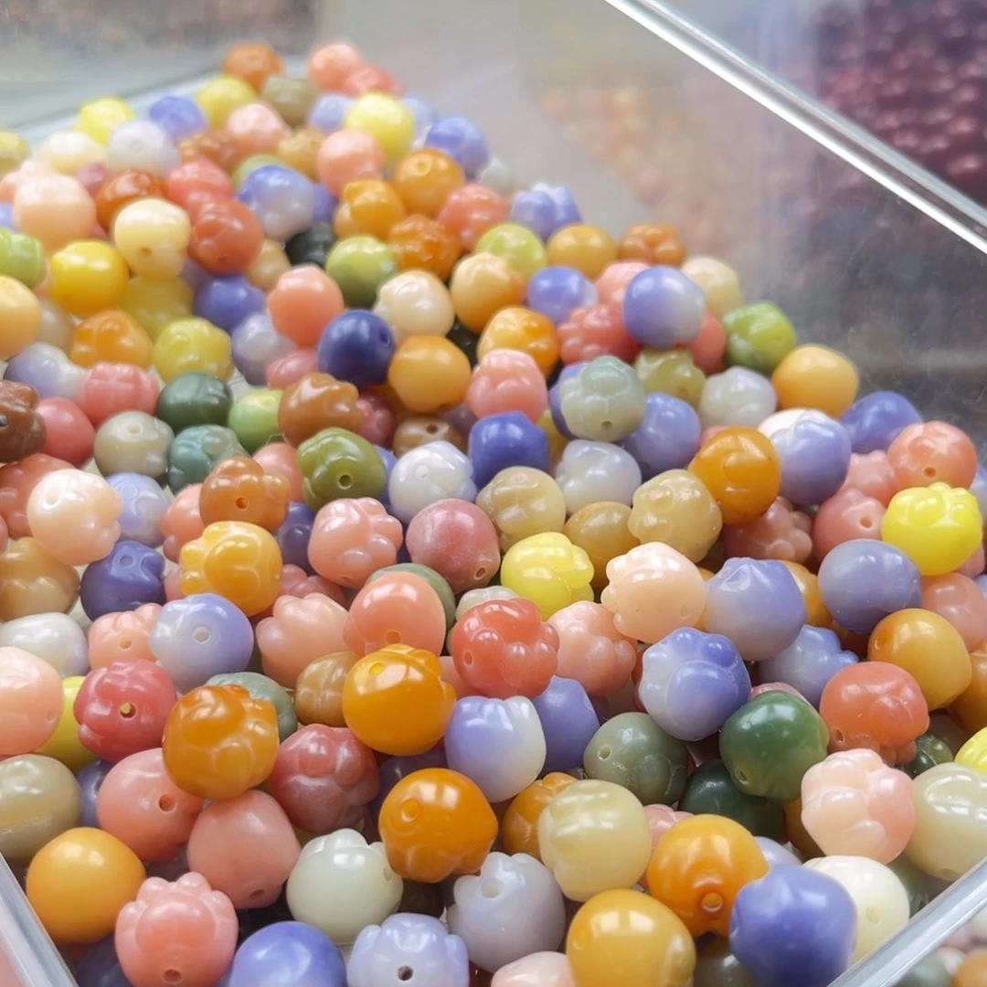 白玉菩提吊坠c12-13mm22颗。爱心猫爪 多宝