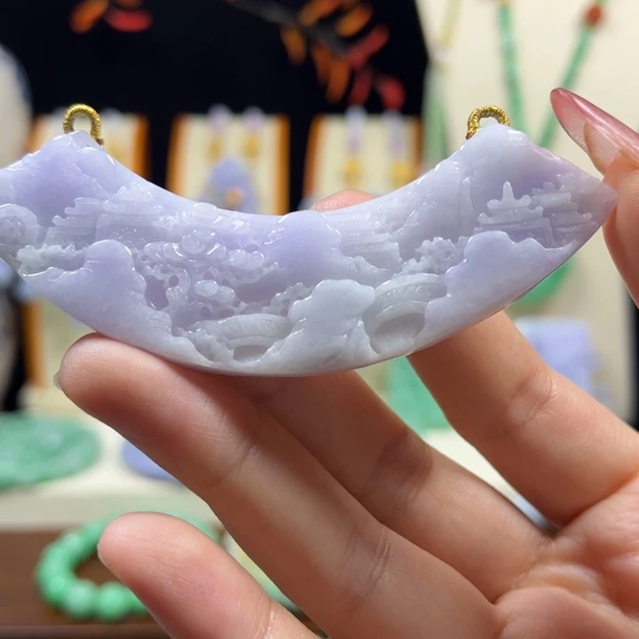 翡翠挂件未镶嵌天然