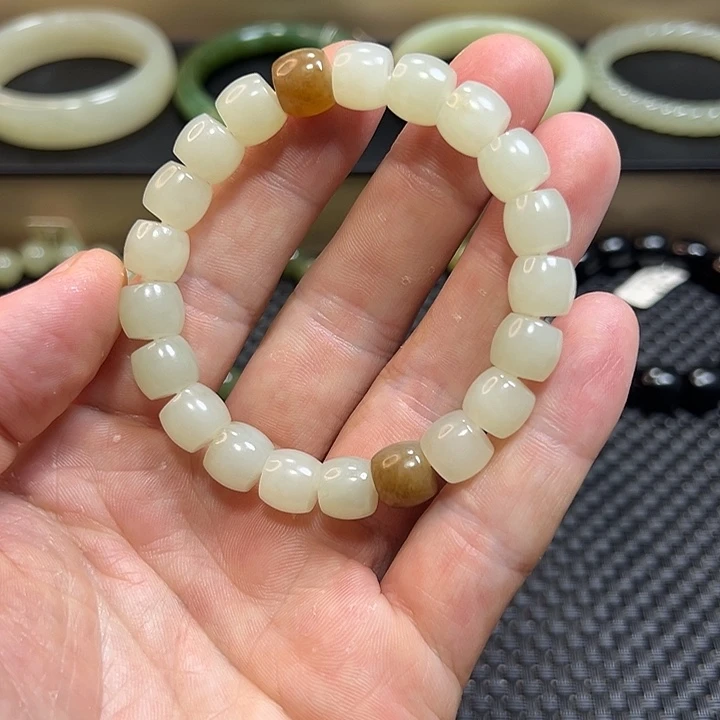 和田玉未镶嵌手链