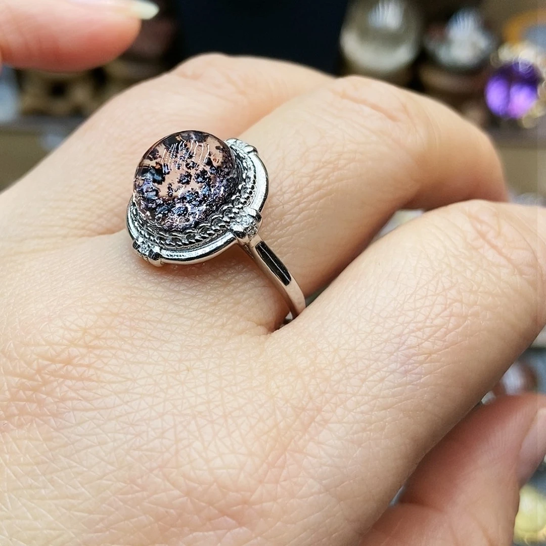 水晶戒指银S925镶嵌你****么戒指