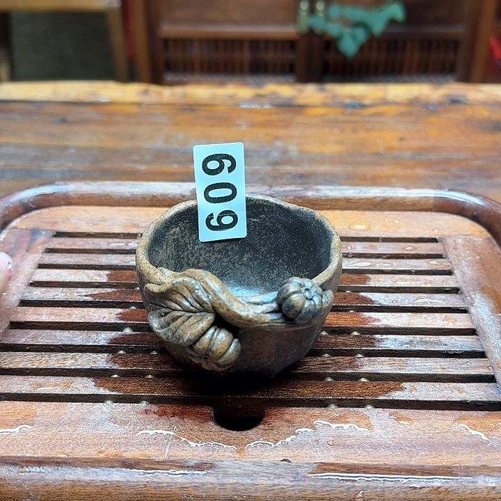 纯手工制作粗陶茶具