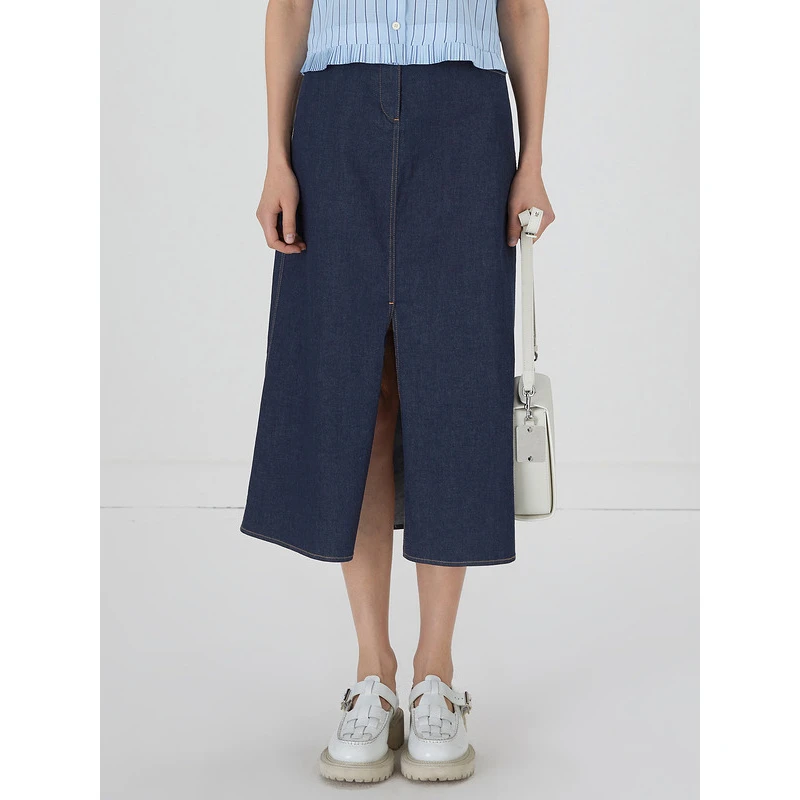 【丽公主专属】莱芙·艾迪儿牛仔长裙1E2Q87091