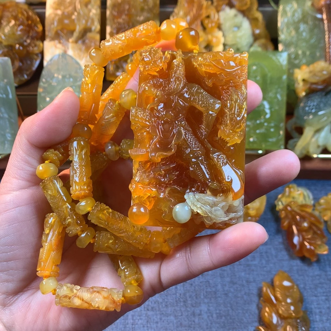 用***9蛇纹石玉未镶嵌颈饰