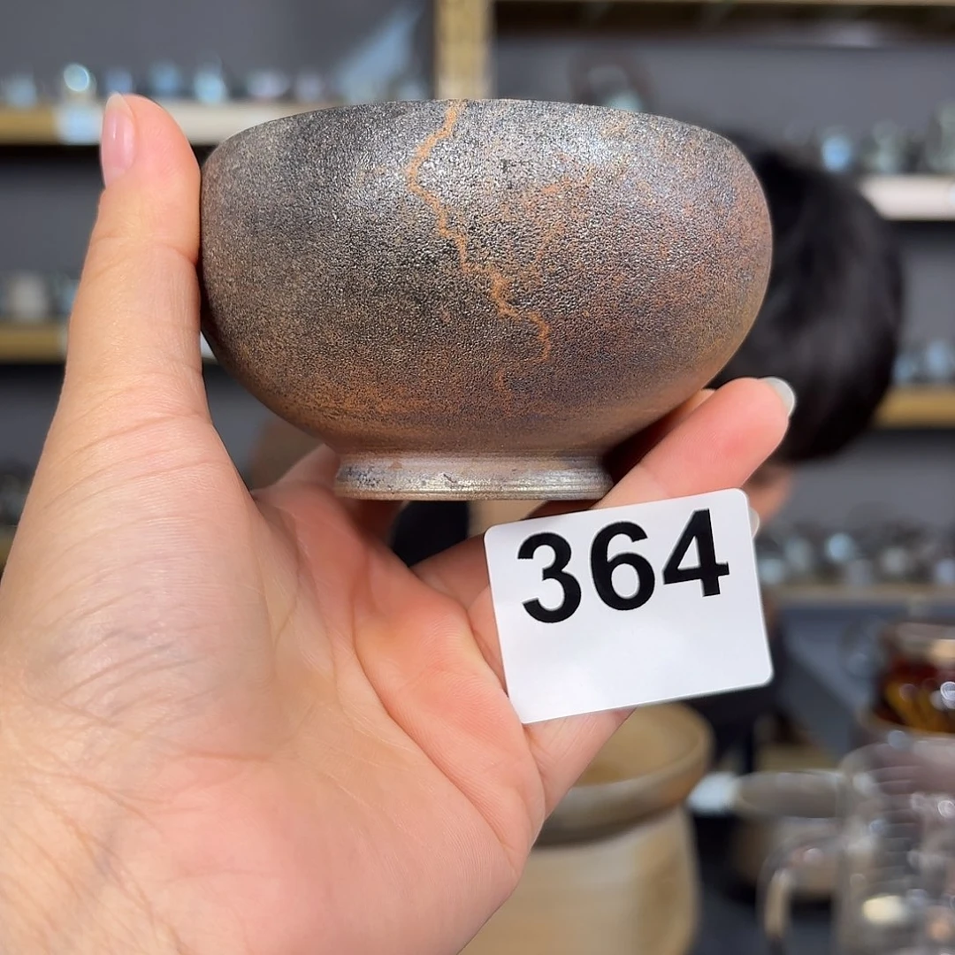 坭兴陶柴烧全手工原矿泥料杯145毫升