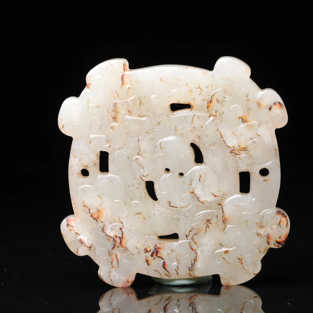 明代和田玉龙纹玉件-NX