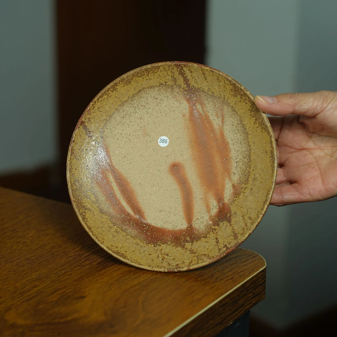 伊禾集物 日本备前烧 小西陶古 盘 壶承 餐盘 茶道 零配 386#