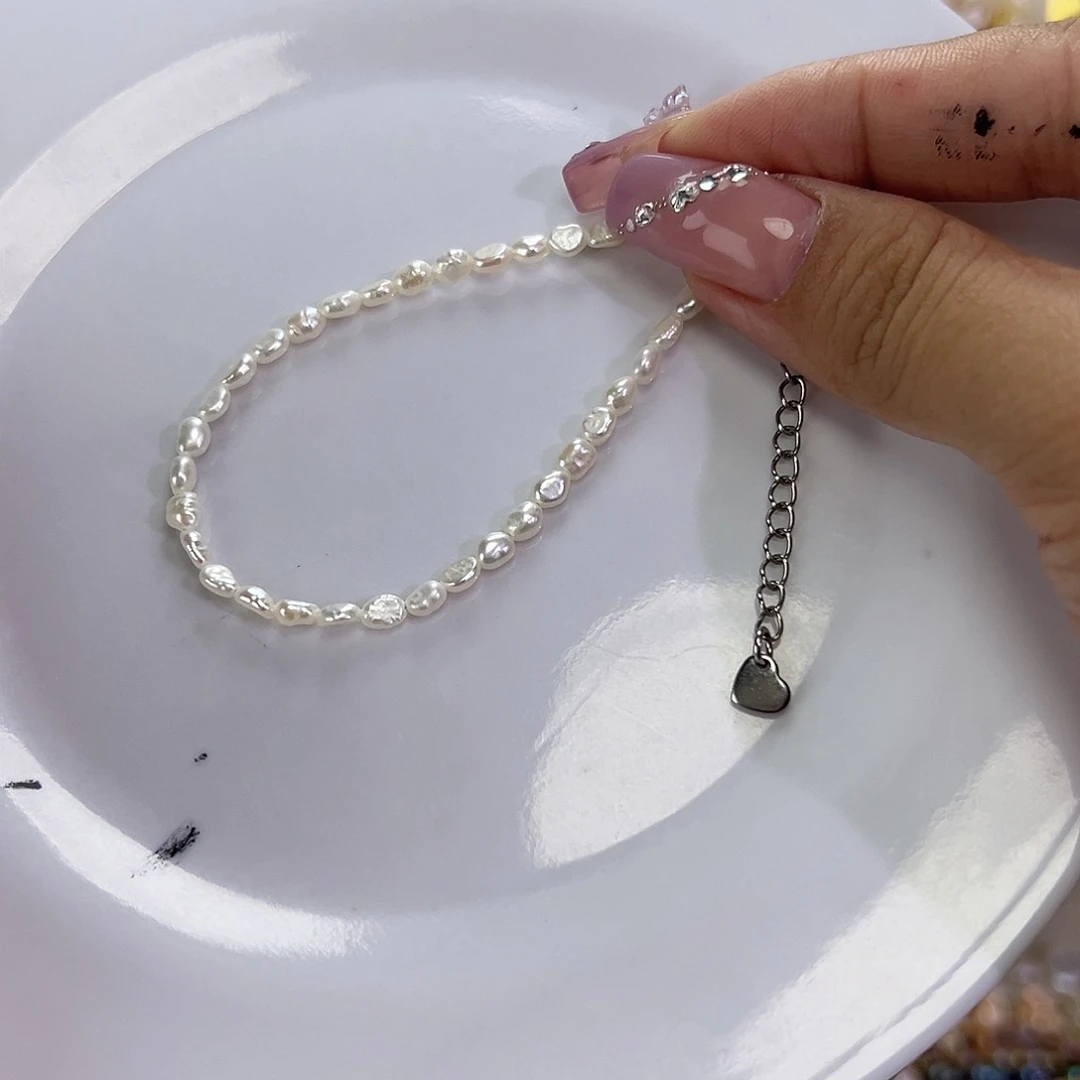 钛钢手绳淡水珍珠