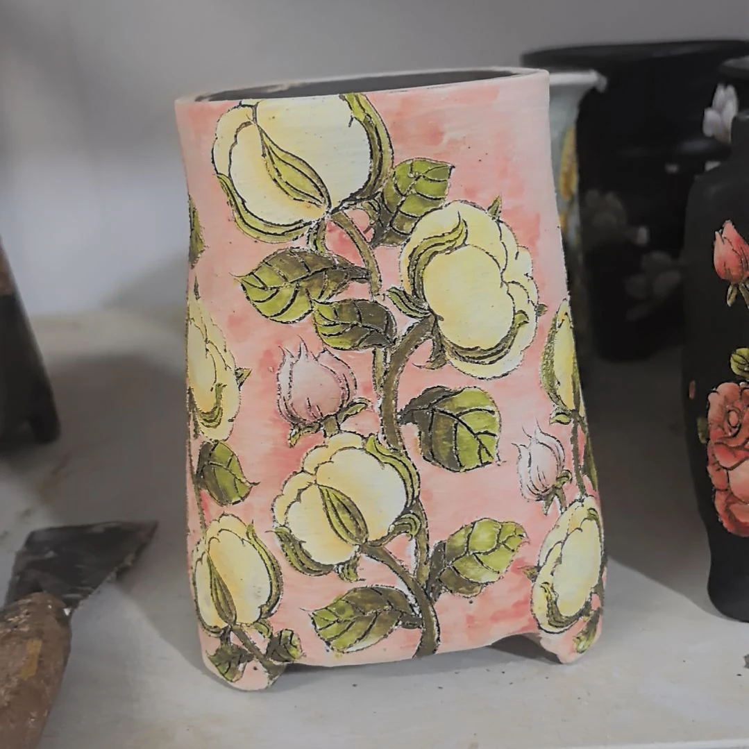 媛***生红泥花盆微瑕疵处理