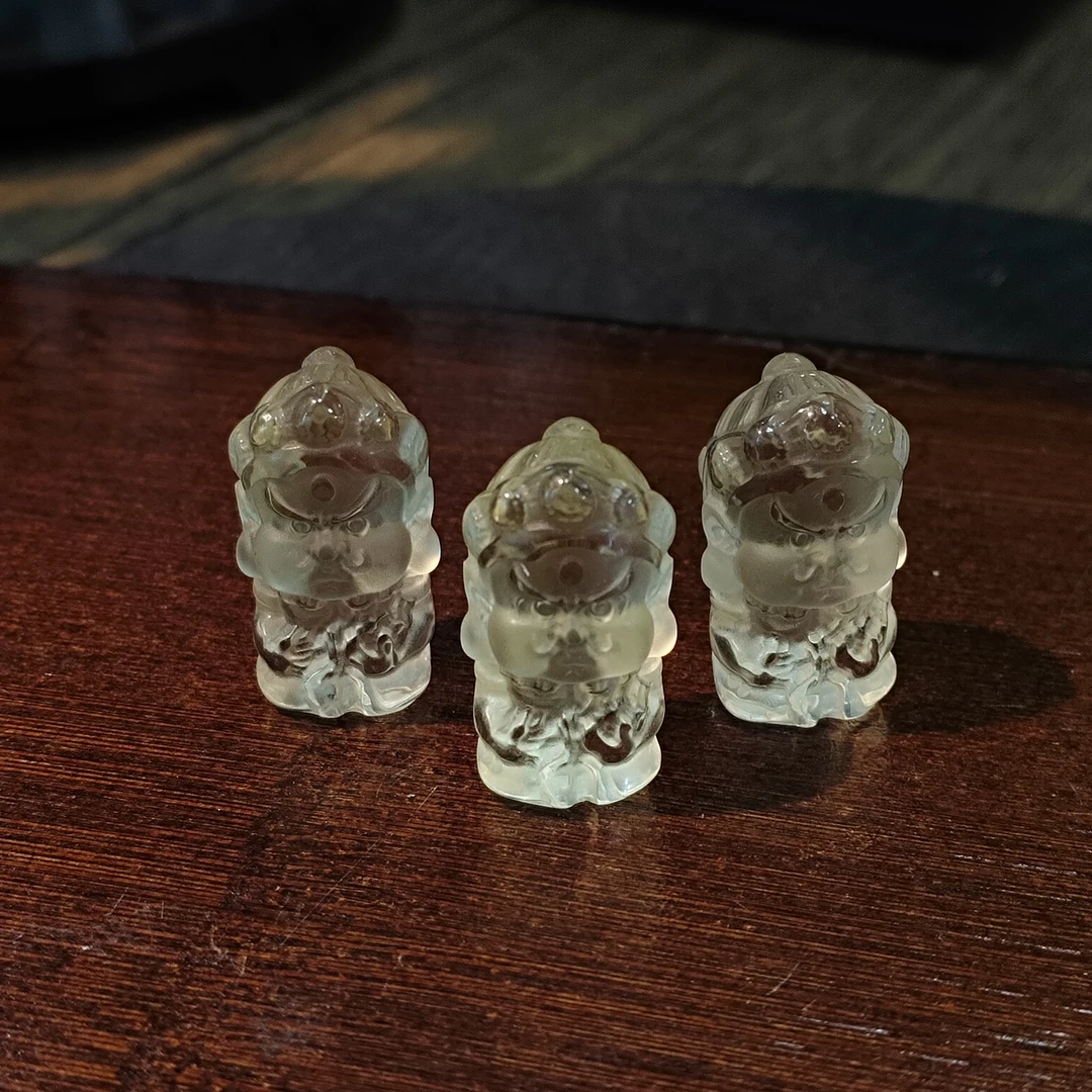 【书记甄选】黄水晶雕刻财神 多样式发一件  SC3402