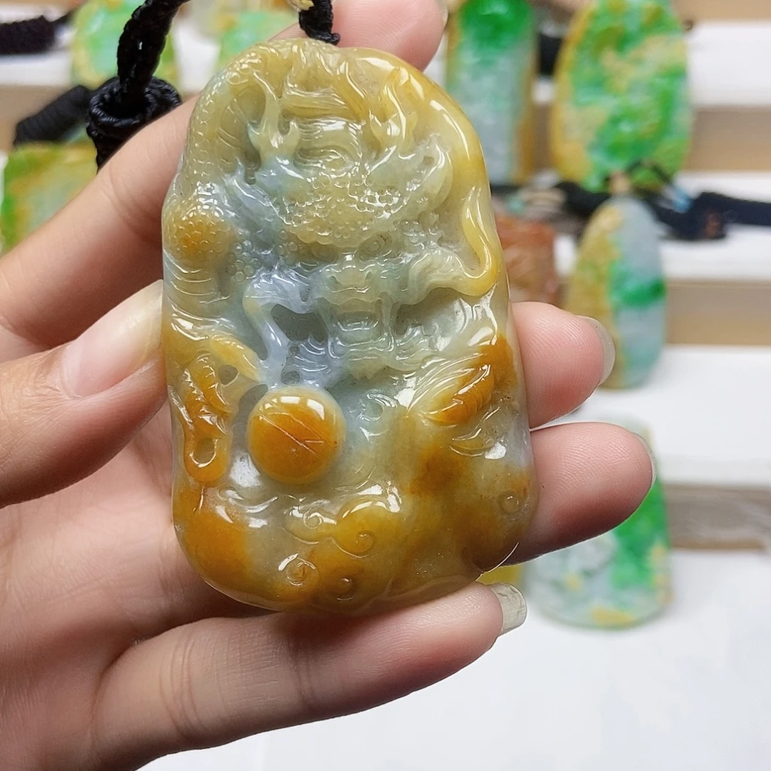 颈饰未镶嵌翡翠天然翡翠Ａ货
