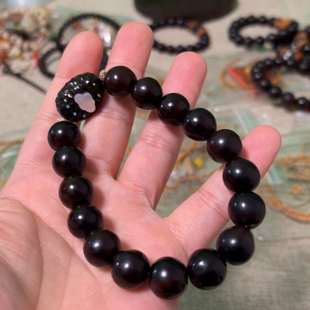 木质无患子黑檀木款一串