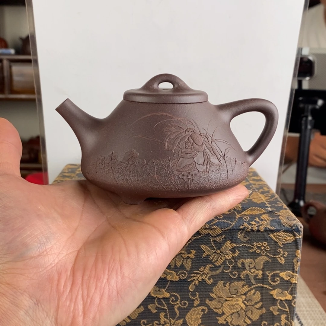 摩***淮茶壶紫砂宜兴紫砂工艺美术精品