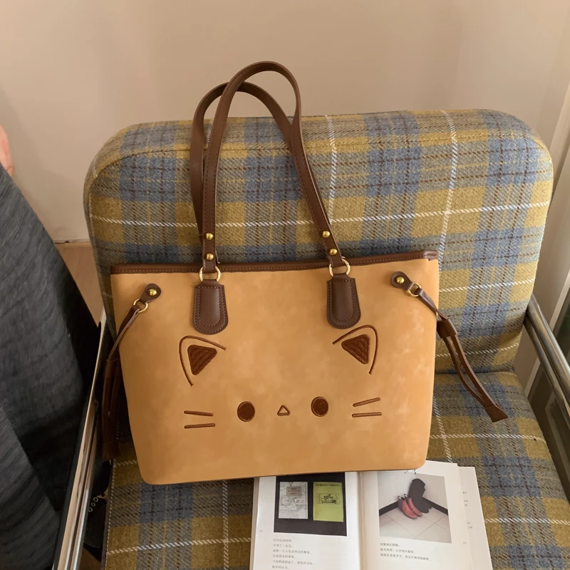 时尚磨砂包包女2025新通勤大容量单肩包包托特包琥珀流光女托特包