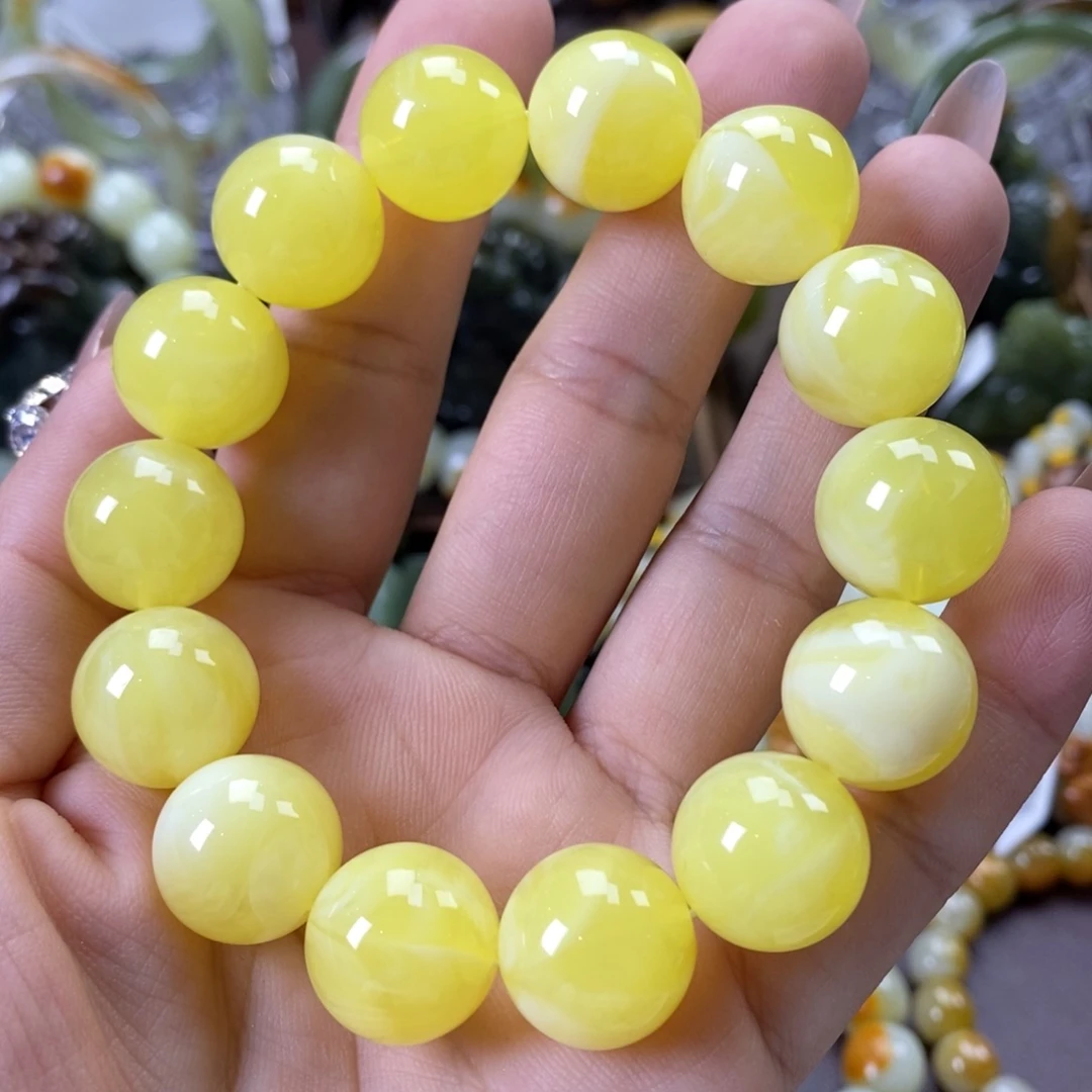 未镶嵌蜜蜡裸石手串卡16