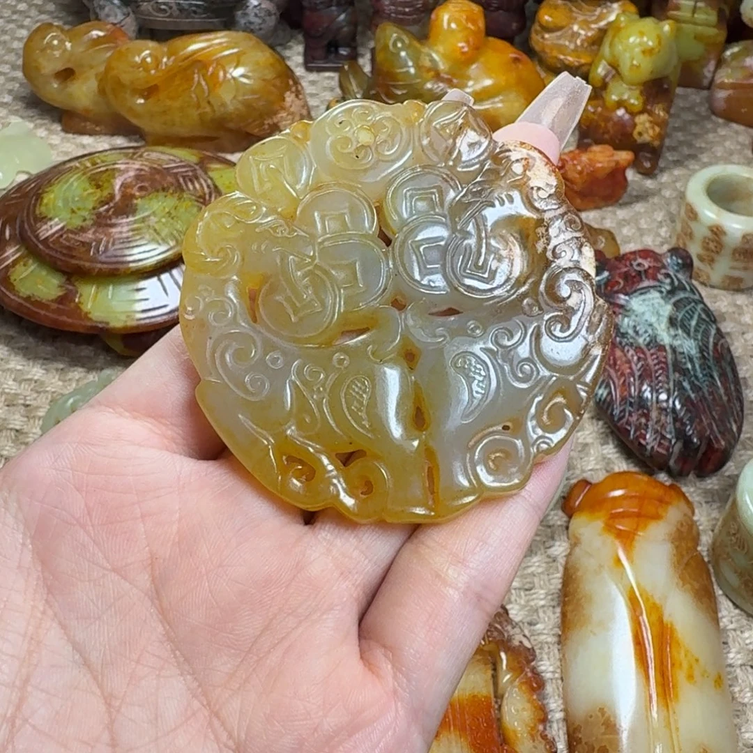 白玉菩提吊坠挂件
