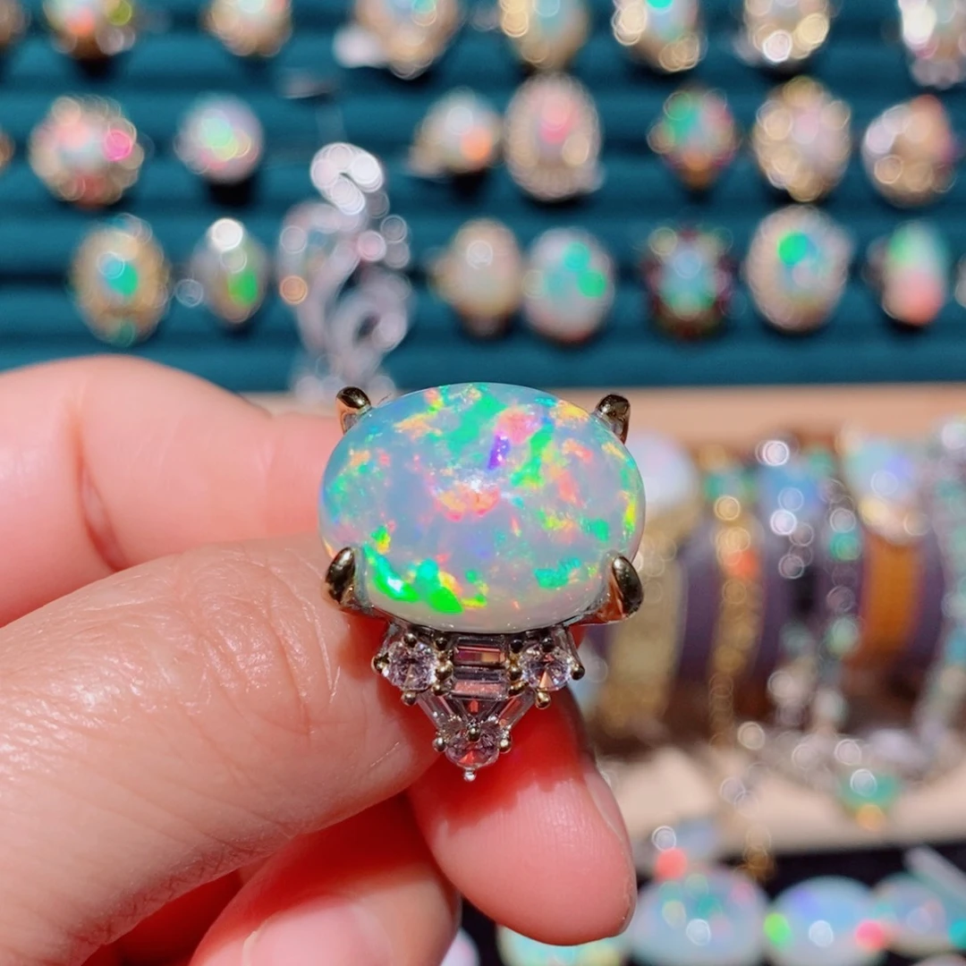 欧泊欧泊戒指银S925镶嵌