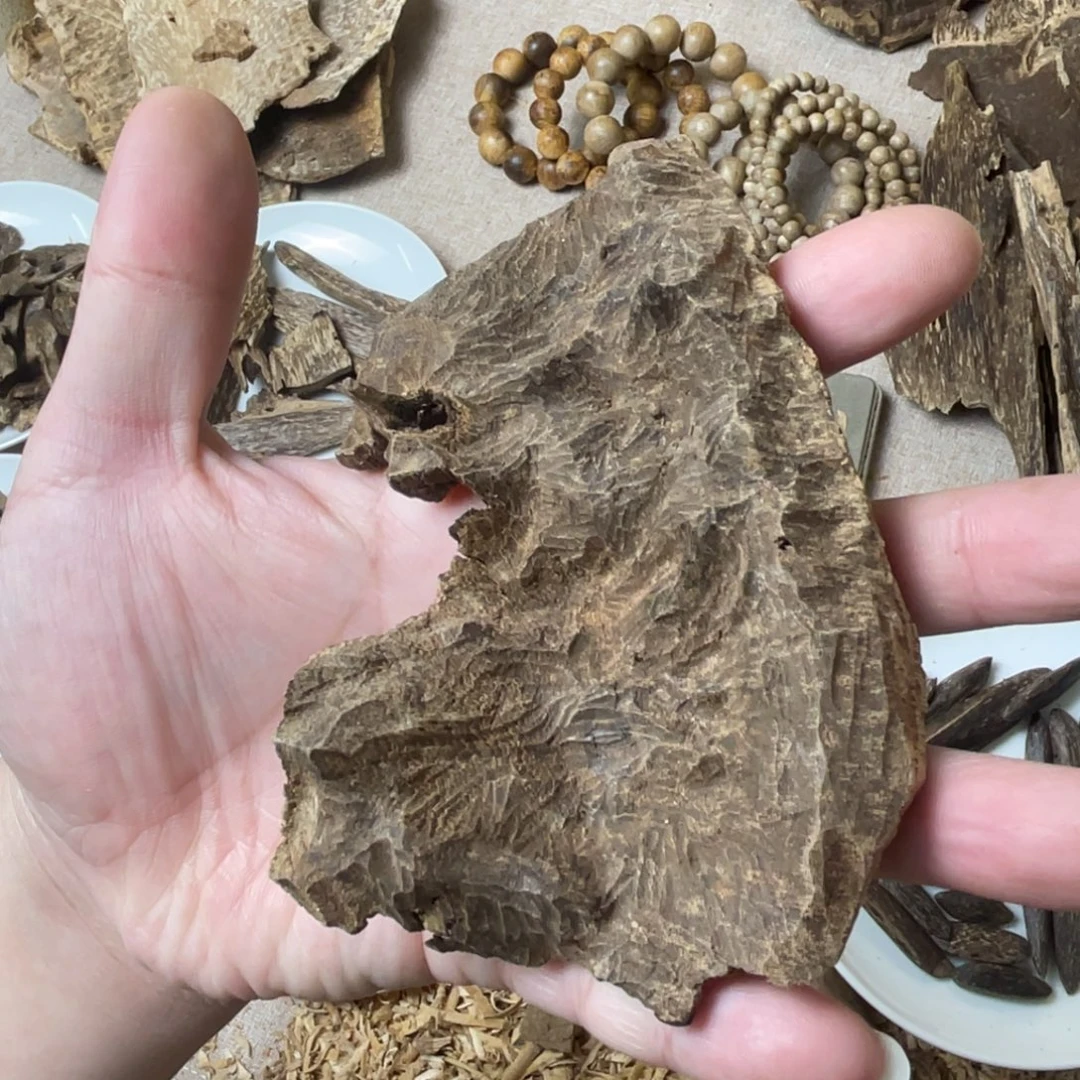 香料海南沉香野料黑油老头薰香料14克