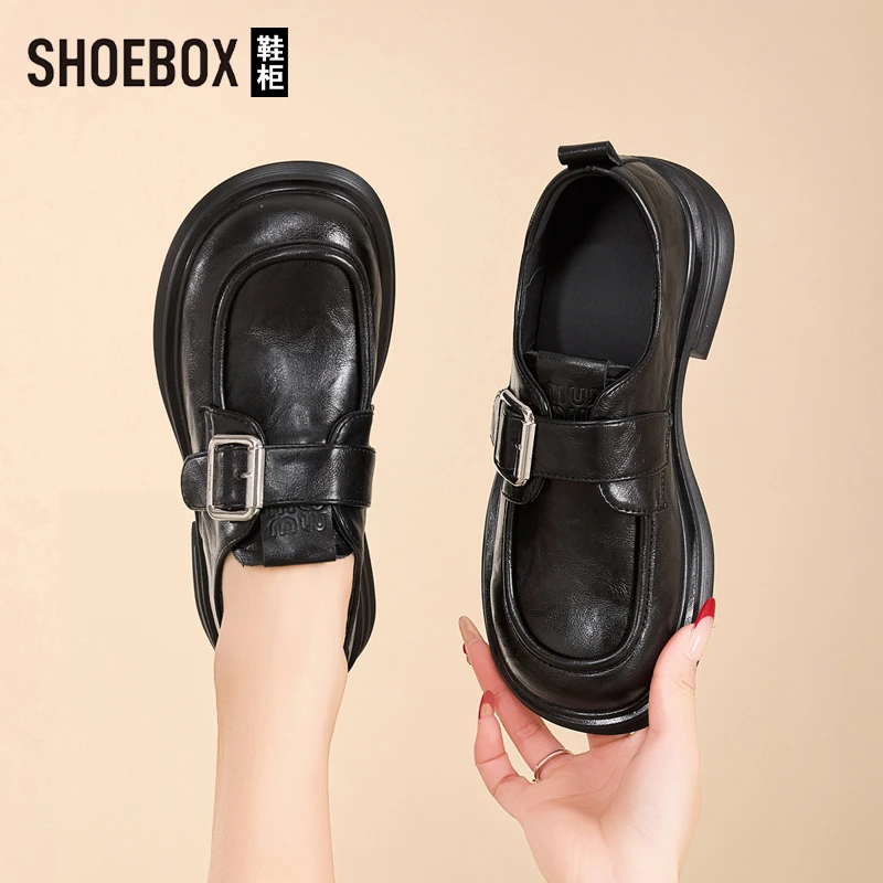 达芙妮集团旗下复古乐福鞋女2025秋新款百搭休闲JK制服小皮鞋单鞋