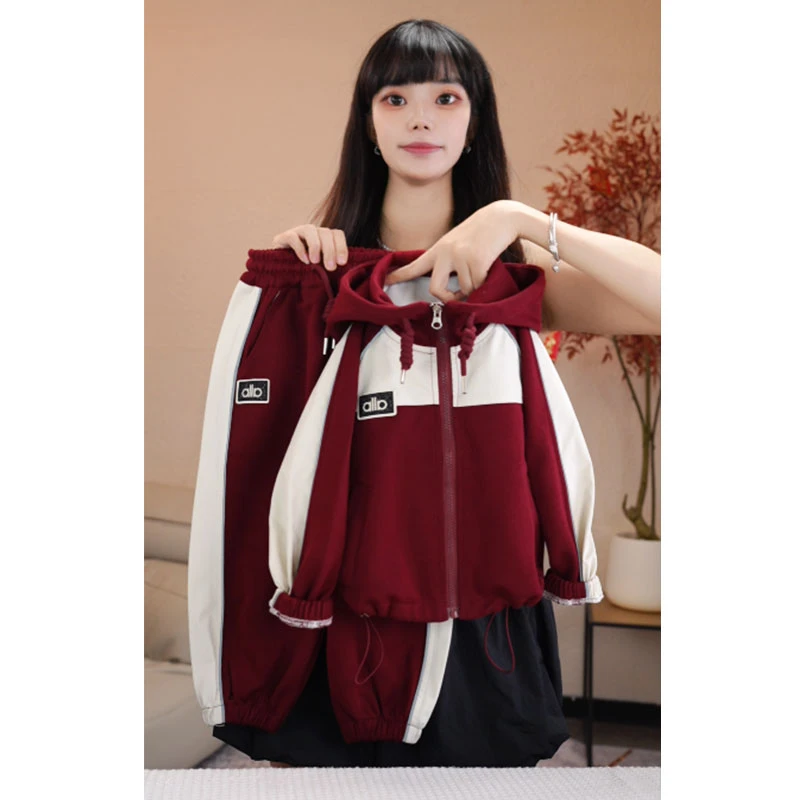 秋季新款儿童洋气带帽宽松套装宝宝运动休闲韩版休闲两件套