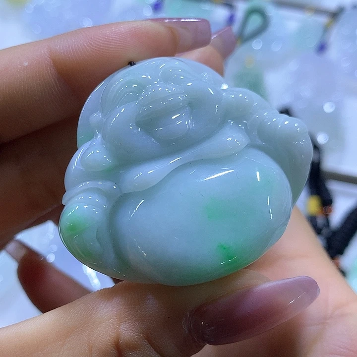 翡翠颈饰未镶嵌天然翡翠A货吊坠