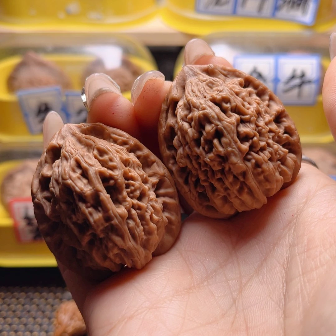 文玩核桃把件九仙庙