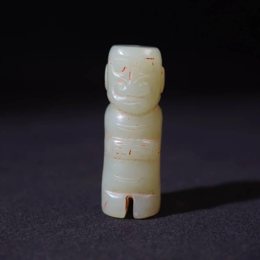 2NW13  清  和田玉神人吊坠