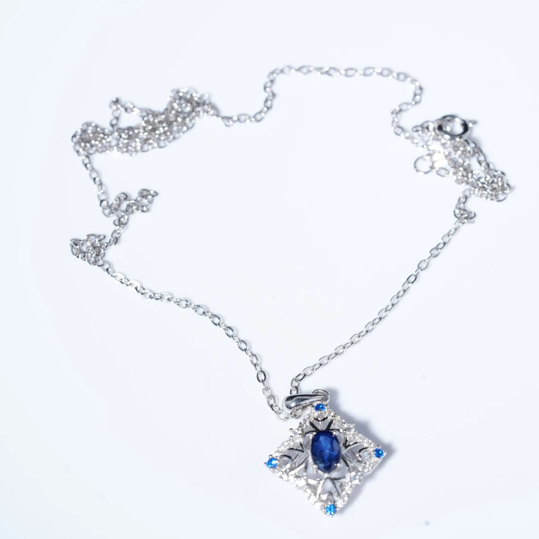 JSLBX0649-蓝宝石项链（40分左右）