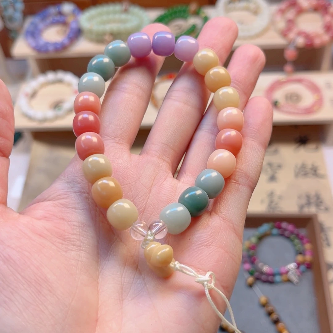 白玉菩提吊坠白玉菩提手机链