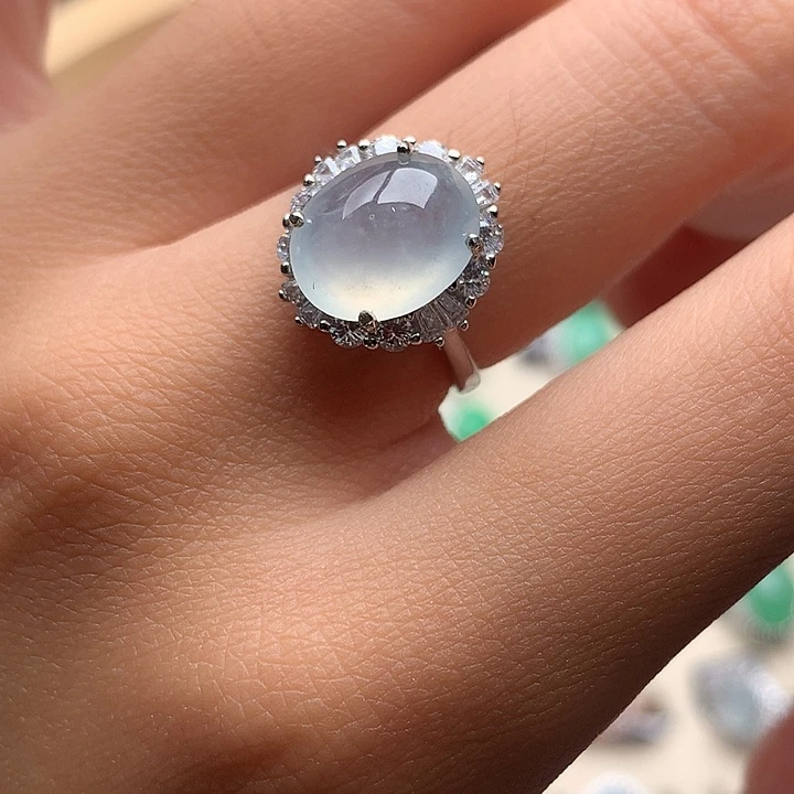 翡翠戒指未镶嵌翡翠戒指