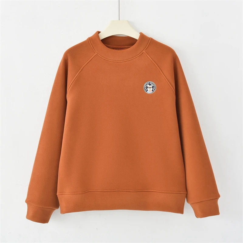 「冬日热能衣」2024加绒新款女装冬款爆款插肩袖卫衣K-K920