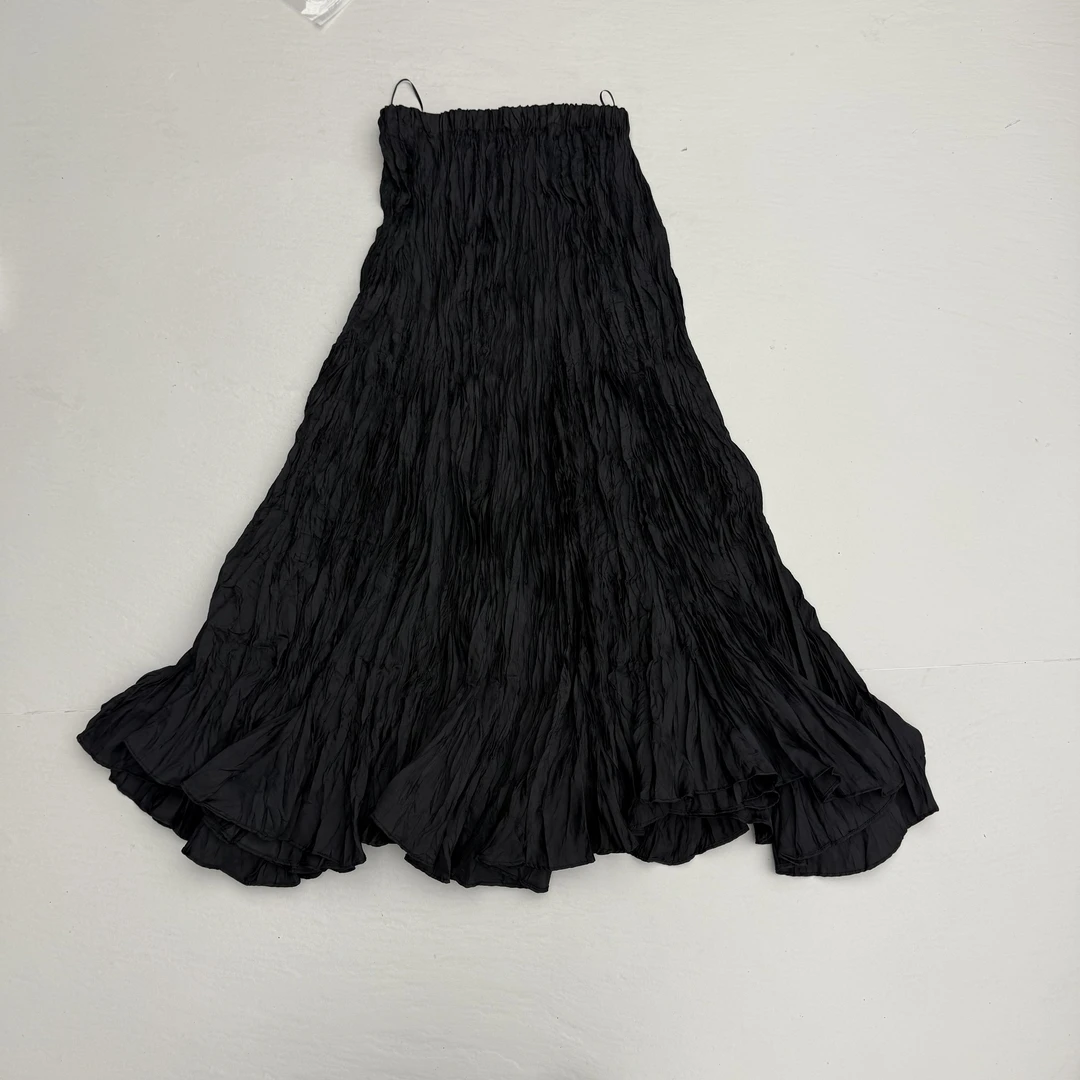 LSHOWYE｜百褶瀑布高腰半裙 25H61