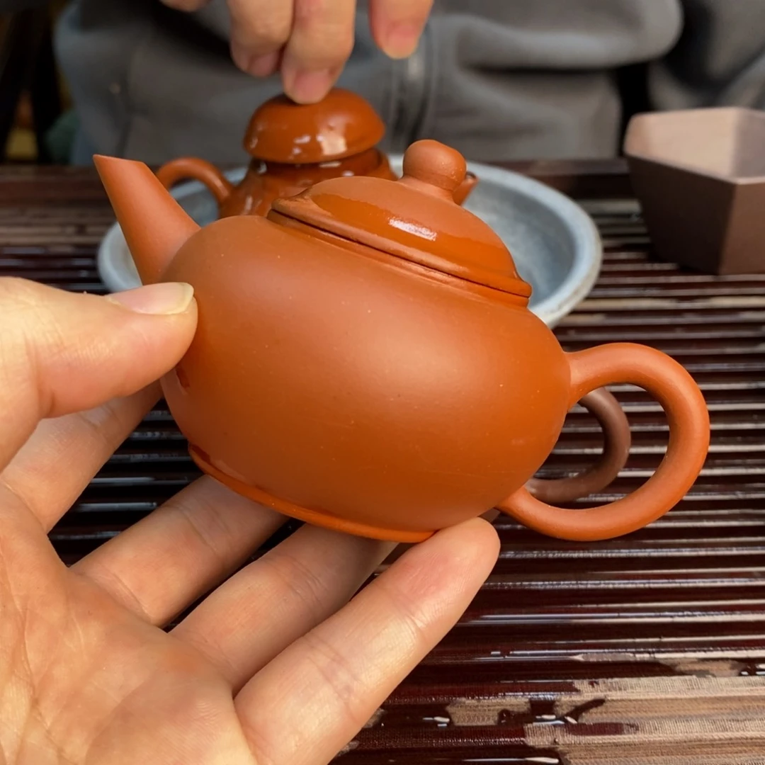 紫砂茶壶?****.红泥水平一个
