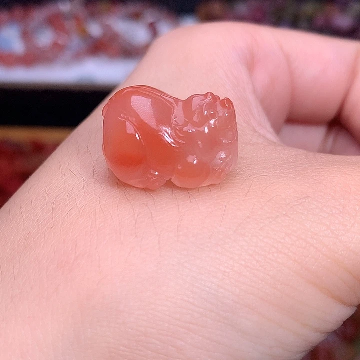 未镶嵌南红玛瑙珠宝半成品貔貅