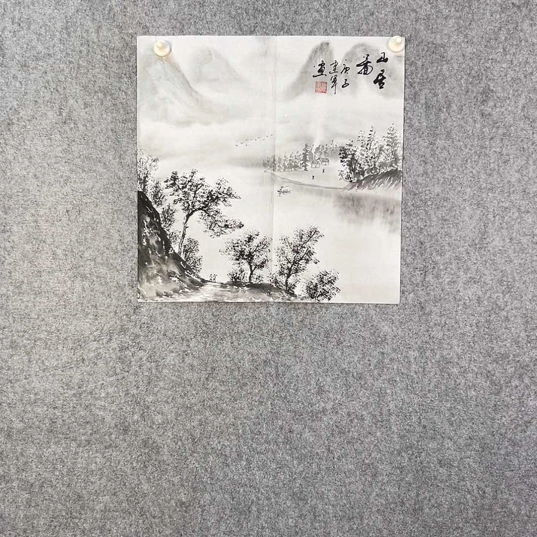 国画424 花鸟在此鸣叫的声响声