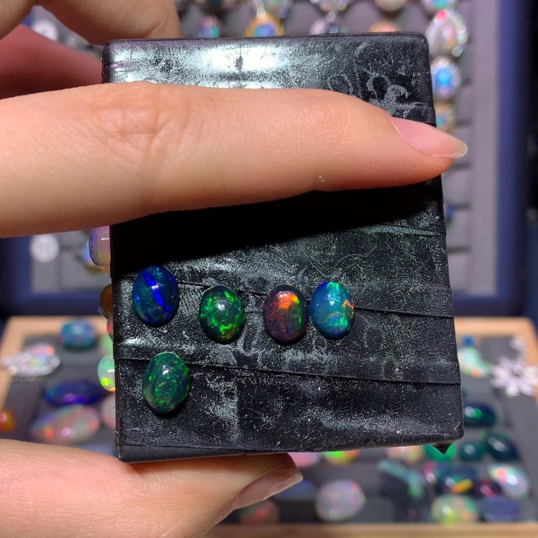 欧泊银S925镶嵌戒指款式乐