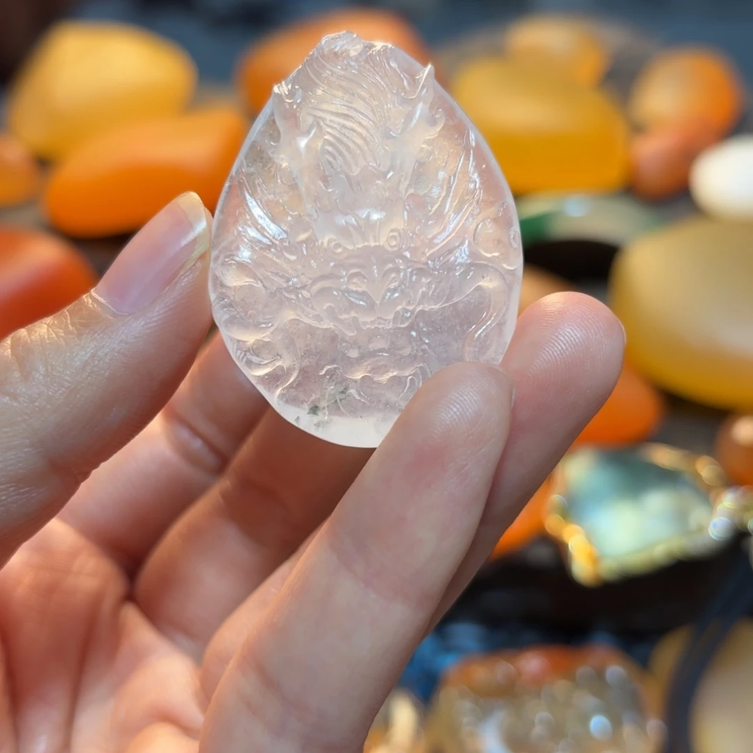 爱***拼石英岩玉挂件未镶嵌