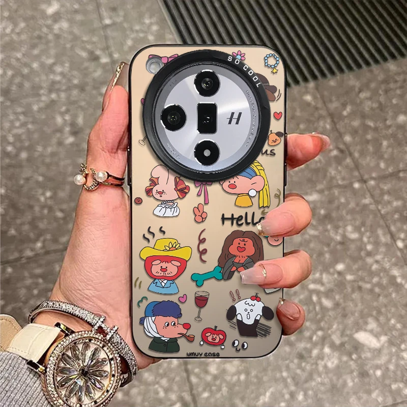 世界名画适用于OPPOfindx8手机壳x7外壳彩银X6新款校园防摔保护套