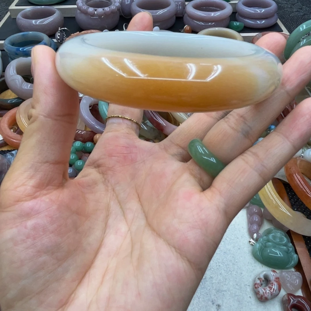 石英岩玉圈口62未镶嵌