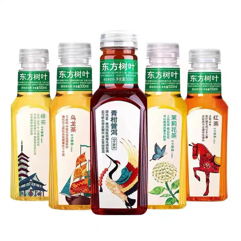 农夫山泉东方茶饮料无糖茉莉花茶500ml/瓶装 青柑普洱乌龙茶