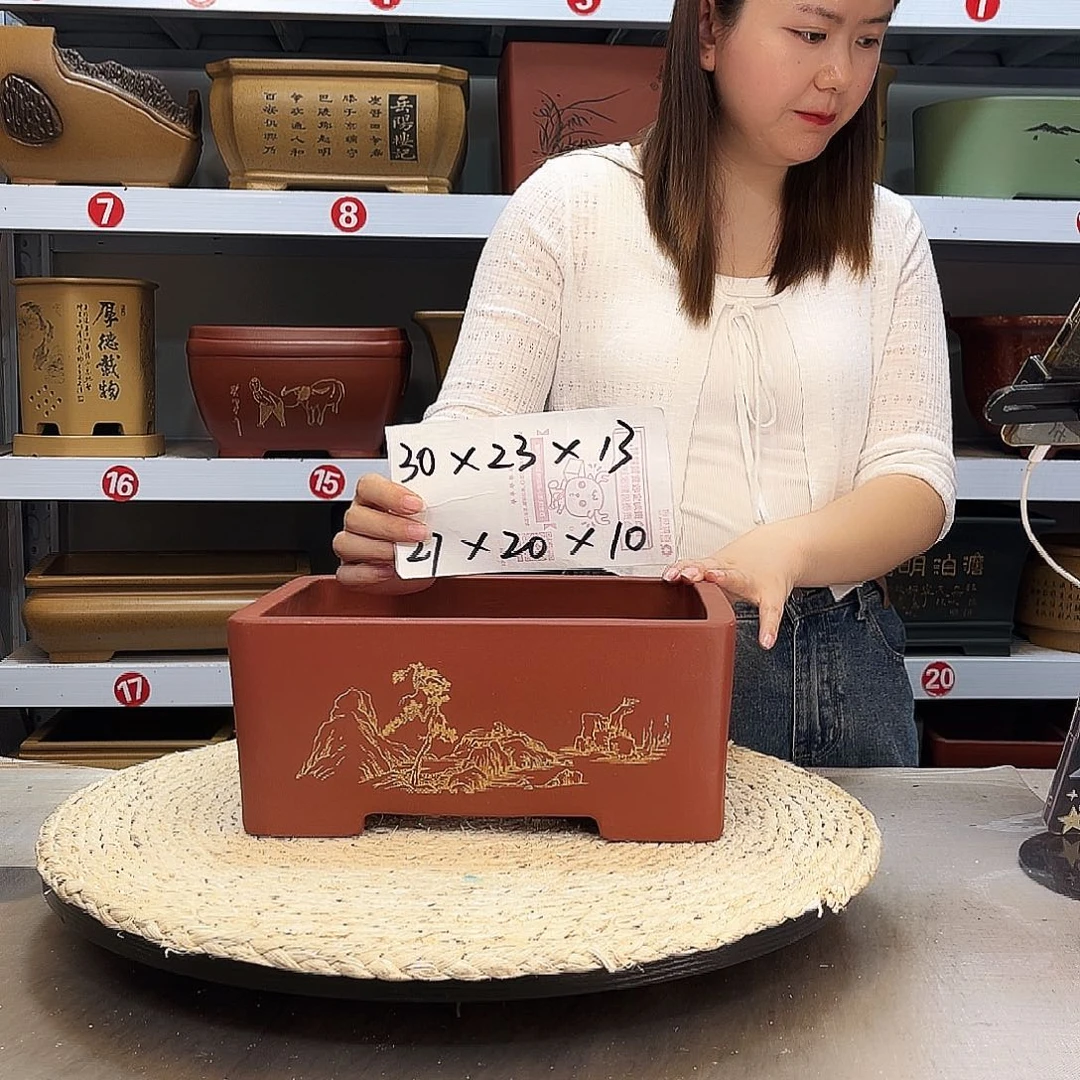 紫砂花盆紫砂花盆