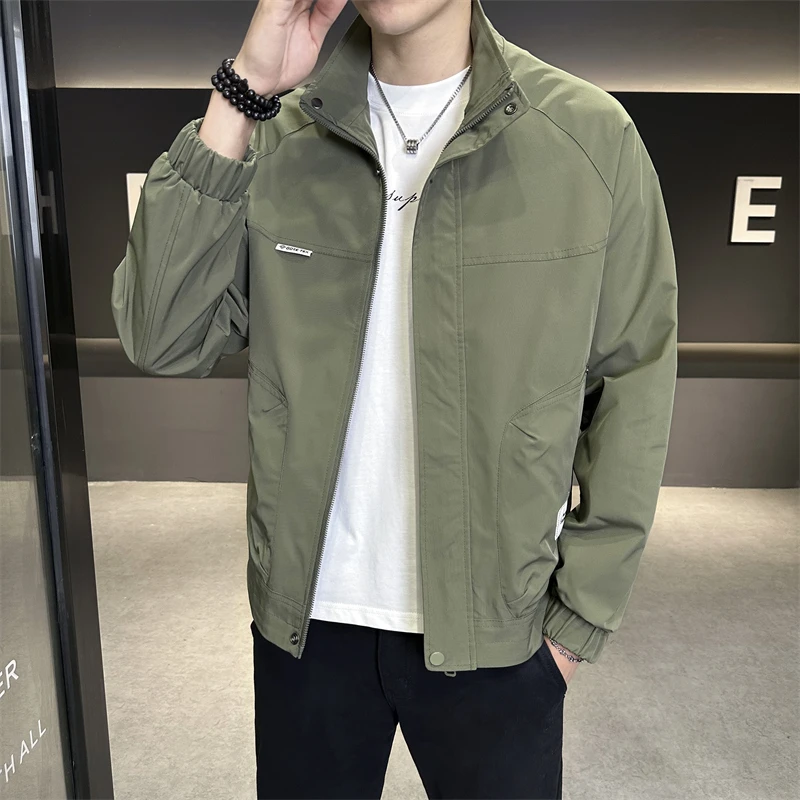 秋季立领工装风工装夹克夹克潮流春秋季休闲薄款