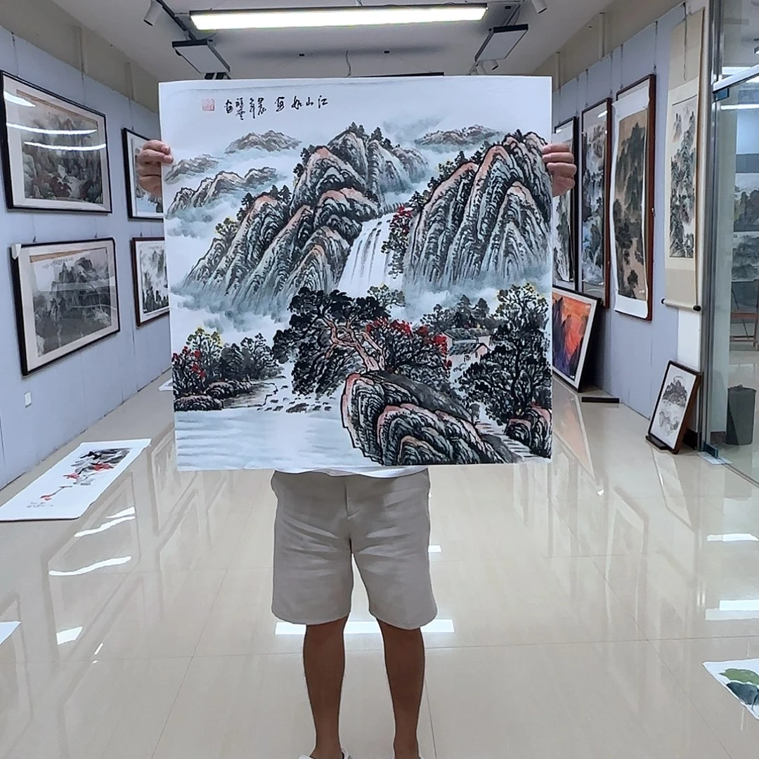 国画国画作品多次