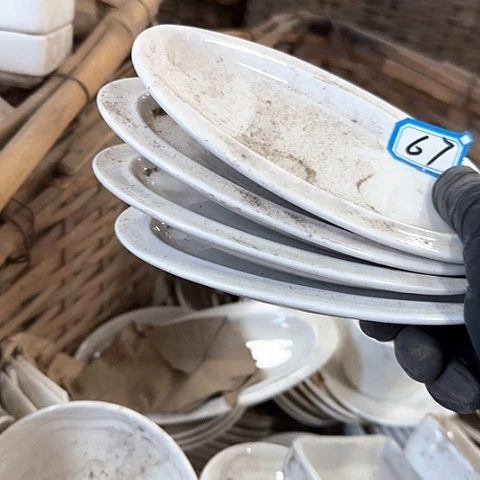 瓷片国营厂4个15厘米67