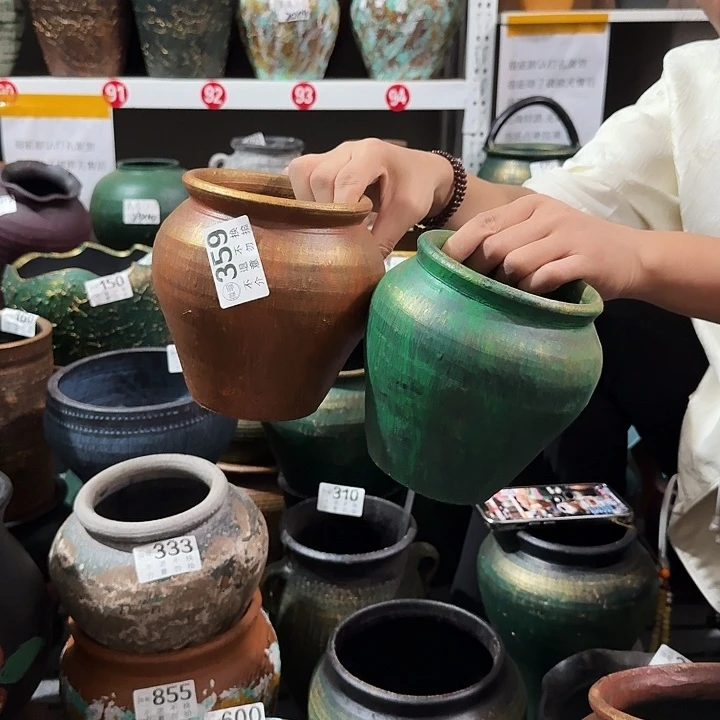 瑕疵金色一对359高度14口径12