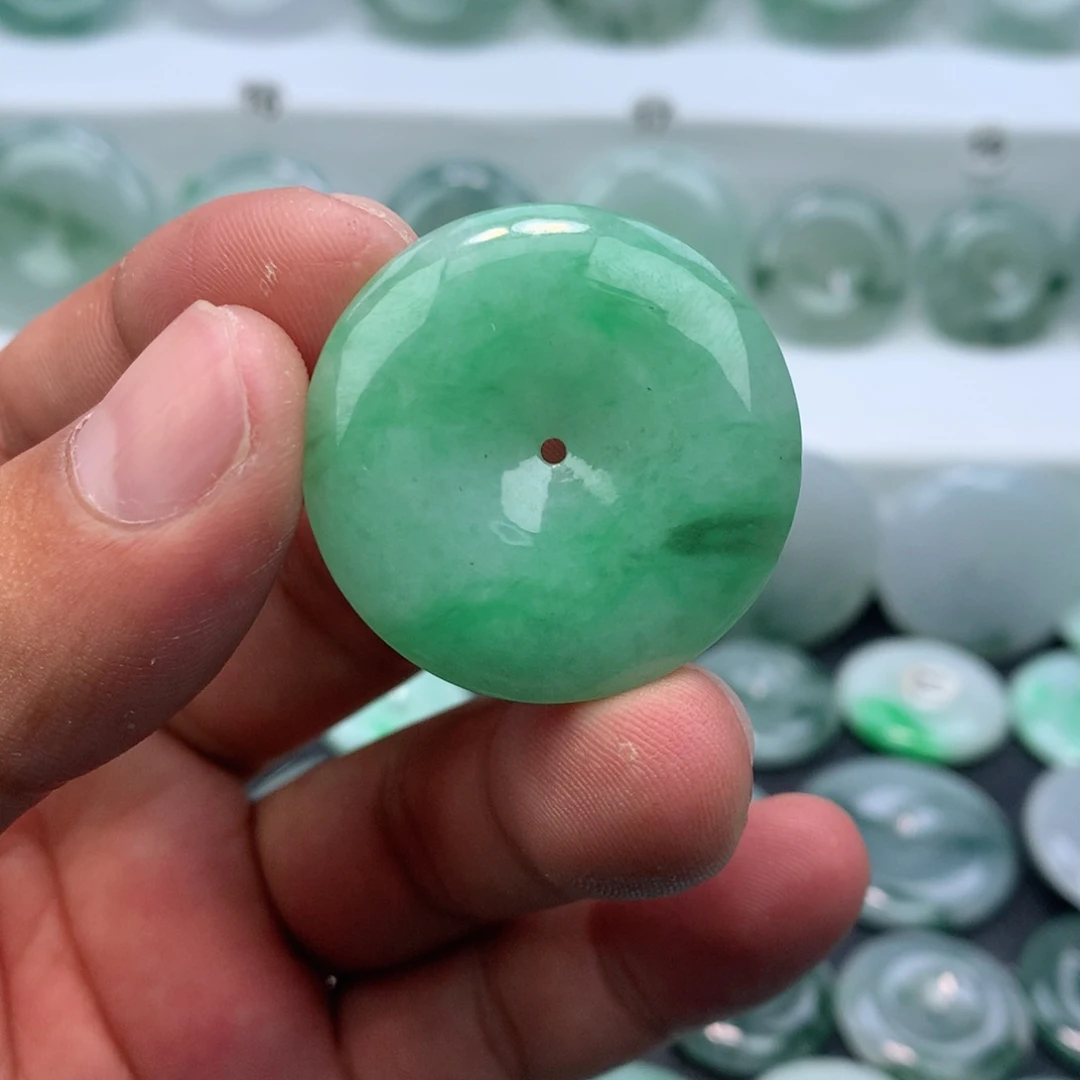 翡翠未镶嵌颈饰缅甸天然A货翡翠33-6.0