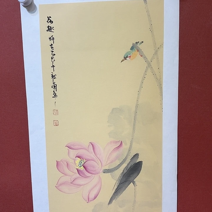 国画听兰老师花鸟