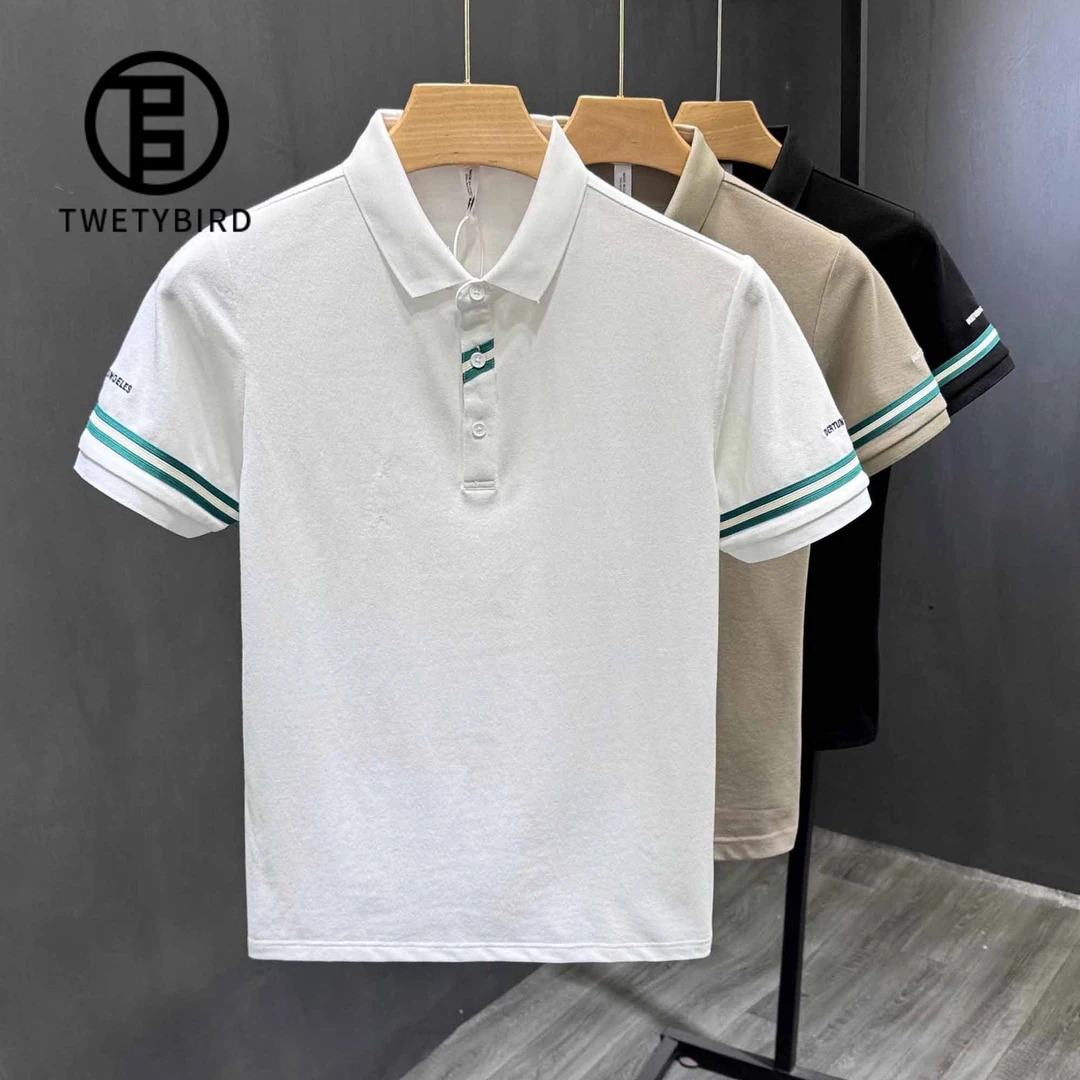TWETYBIRD时尚范韩版修身男士半截袖T恤夏季薄款个性痞帅百搭短袖