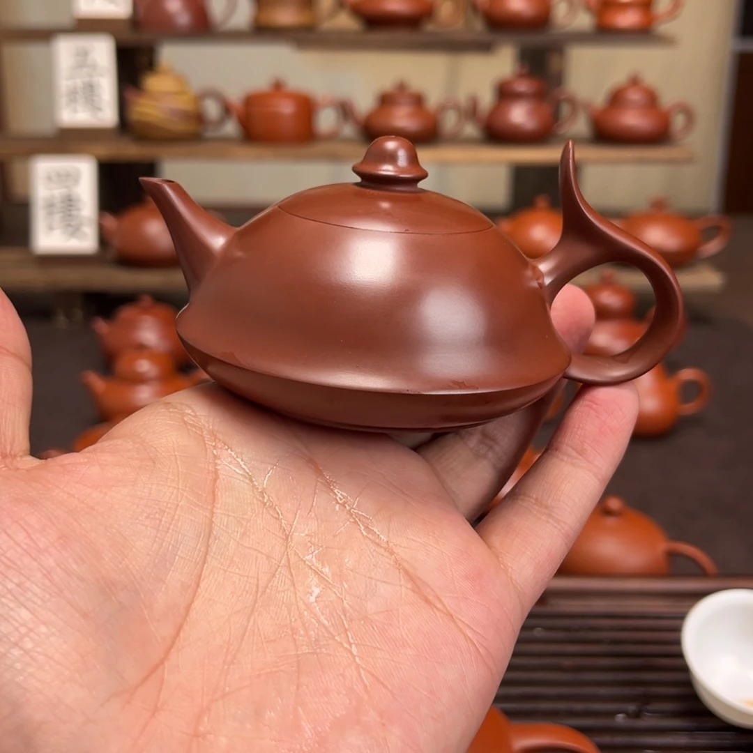 素***妆茶壶紫砂精工将军110cc