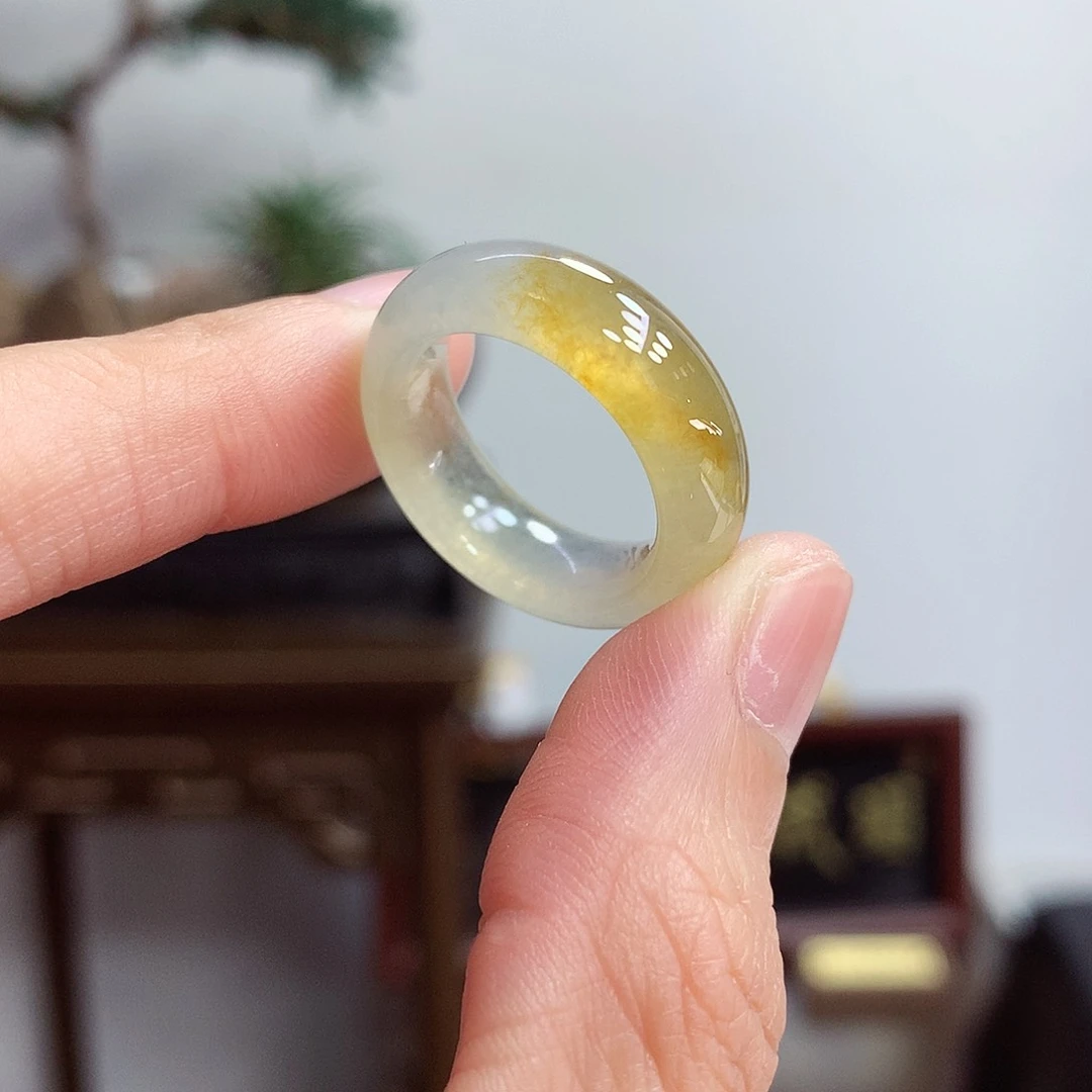 未镶嵌戒指翡翠13-14号