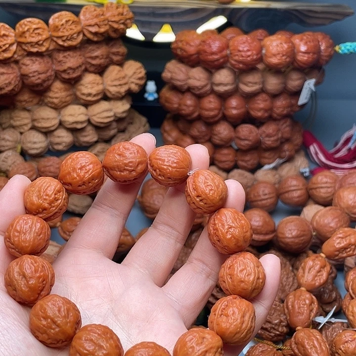 恍***白手串文玩核桃小枣